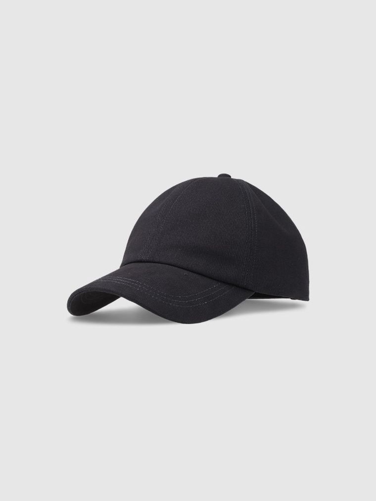 Czapka z daszkiem, unisex, czarna, 4F