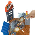 Hot Wheels, Monster Trucks Arena Smashers, Tiger Shark Zakręcona demolka, zestaw do zabawy