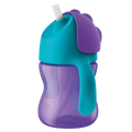 Philips Avent, kubek z giętką słomką, fioletowy, 9m+, 200 ml