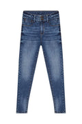Spodnie jeansowe damskie, push up, granatowe, Moodo