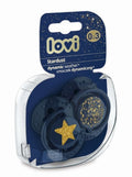 Lovi, Stardust Blue, silikonowy smoczek, dynamiczny, 0-3m, 2 szt