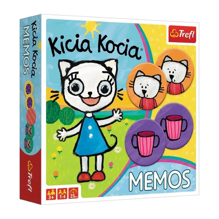 Trefl, Kicia Kocia, memo, gra pamięciowa