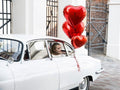 PartyDeco, balon foliowy, serce, 61 cm, czerwony