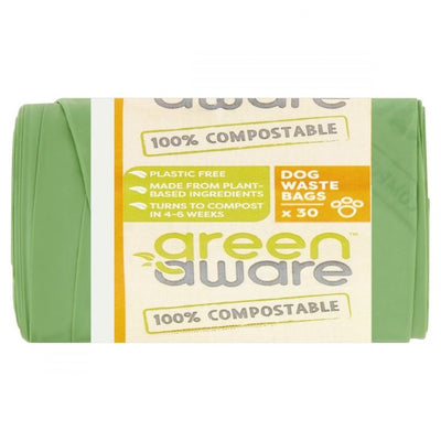 GreenAware, kompostowalne worki na psie odchody, 30 szt.