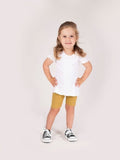 Legginsy dziewczęce, kolarki, żółte, Nicol