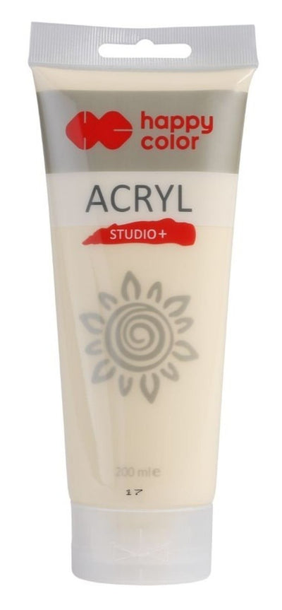 Happy Color, Studio, farba akrylowa, 200 ml, ivory