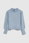 Sweter damski, niebieski, Moodo