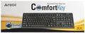 A4 Tech, klawiatura, KR-83 A4TKLA42925, membranowa, USB 2.0, US, czarna