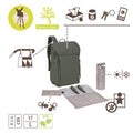 Lassig, Slender Up, Green Label, plecak dla mam z akcesoriami, Olive