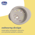 Chicco, talerz podgrzewany, szary, 6m+