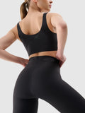 Legginsy funcyjne damskie, czarne, 4F