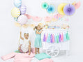 PartyDeco, Yummy, balon foliowy, cukierek, 45 cm, jasno-niebieski
