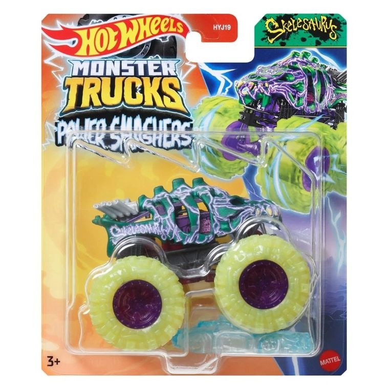 Hot Wheels, Monster Trucks Power Smashers, pojazd, skala 1: 64, 1 szt.