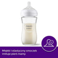 Philips Avent, Responsywne Butelki Natural, szklana butelka, 1m+, 240 ml