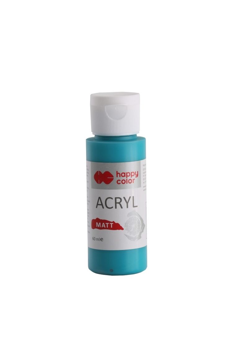 Happy Color, farba akrylowa, matt, surowy szmaragd, 60 ml