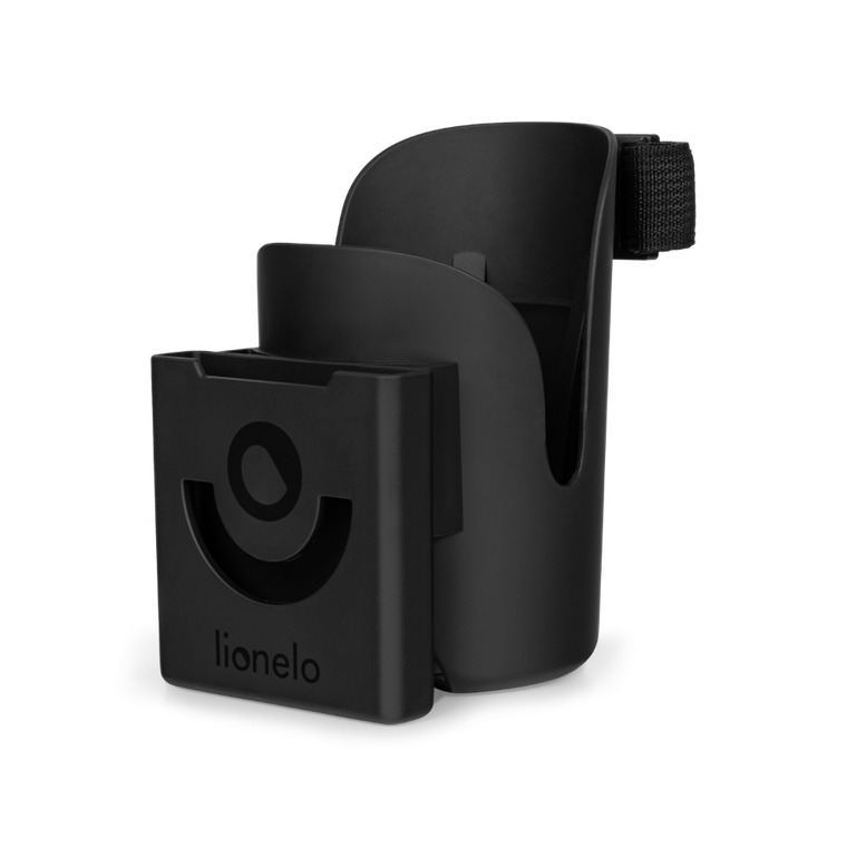Lionelo, uchwyt na kubek i telefon, Ove Black Carbon