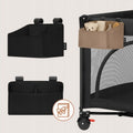 Lionelo, Sidepocket, organizer do łóżeczka, mały, black
