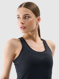 Top damski, czarny, 4f