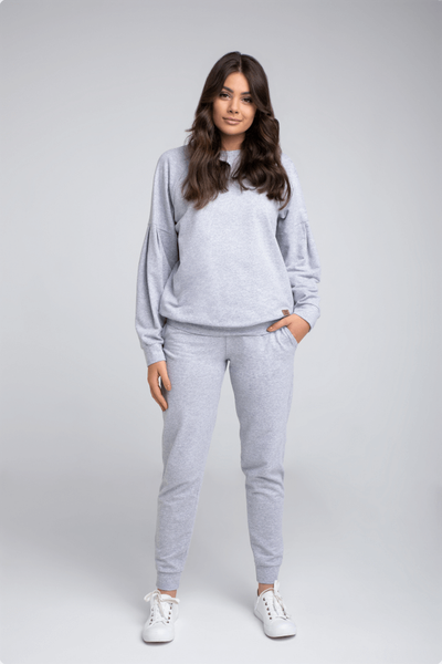 Dres damski, plus size, szary, Parma, Italian Fashion
