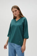 Bluza damska, zielona, Moodo