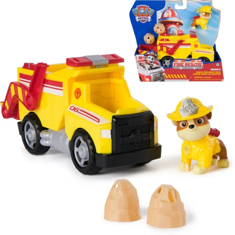 Psi Patrol, Fire Rescue, Rubble, pojazd z figurką