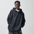 Grafitowa bluza z kapturem o kroju oversize NOWEAR
