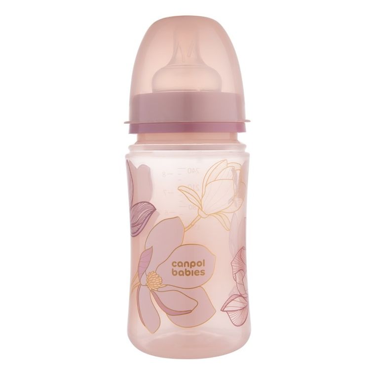 Canpol babies, EasyStart, Gold, butelka antykolkowa, pink, 240 ml