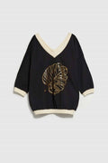 Bluza damska, czarna, Moodo