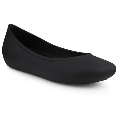 Baleriny damskie, czarne, Crocs Brooklyn Flat
