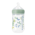Nuk, For Nature, butelka ze smoczkiem silikonowym, rozmiar M, zielona, 260 ml