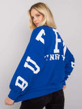 Bluza damska, niebieska, Ex Moda