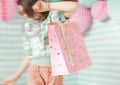 PartyDeco, torebki na prezenty Gwiazdki, mix, 26x32x13 cm, 1 szt.