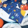 Party Tino, papierowe serwetki, kosmos, rakieta, astronauta, 33x33 cm, 10 szt.