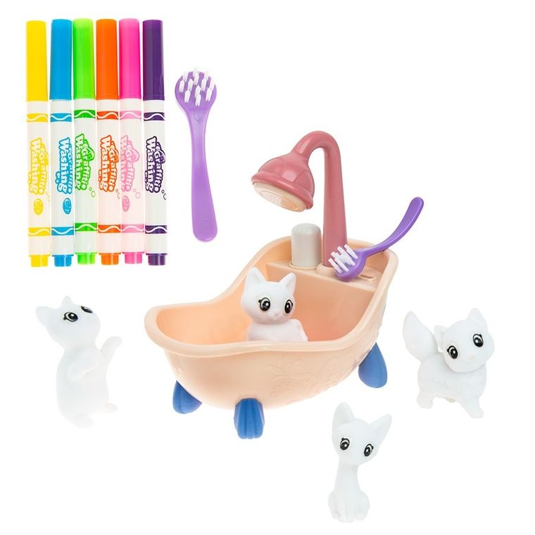 Smiki, Color & Clean, Kotki, zmywalne figurki do malowania