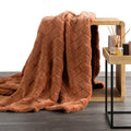 Eurofirany, koc d91, Caro, 170x210 cm, ceglasty