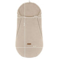 Zaffiro, Mini Sierra, śpiworek wełniany, beige, 0-18 m