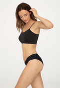 Majtki figi damskie, czarne, Mini Bikini Ultra Comfort, Gatta