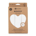 Petite&Mars, Moussy, pieluszka z muślinu bambusowego, Total White, 68x68 cm, 3 szt.