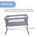 Chicco, Co-Sleeping, Next2me Essential, łóżeczko dostawne, stone