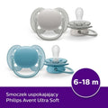 Philips Avent, Ultra Soft, smoczek uspokajający, 6-18m, 2 szt.