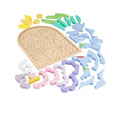 Fisher-Price, Drewniane puzzle - kwiaty, zabawka 3+