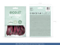 PartyDeco, balony Eco 26 cm pastelowe, bordo, 10 szt.