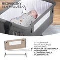 Kinderkraft, Neste Grow, łóżeczko dostawne, beige