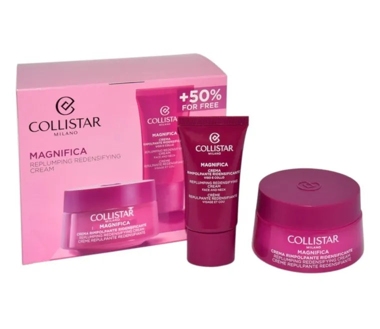 Collistar, zestaw, Magnifica Remplumping, krem do twarzy, 50 ml + krem do twarzy i szyi, 25 ml