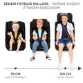 Kinderkraft, Safety Fix 2, I-size, fotelik samochodowy, Grey, 76-150 cm