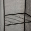 5five Simply Smart, szafa tekstylna na ubrania, 118x48x168 cm, czarna