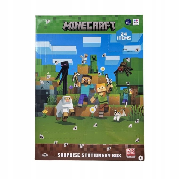 Pixie Crew, Minecraft, kalendarz adwentowy z 24 niespodziankami