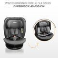 Caretero, Mokki I-Size, fotelik samochodowy, 40-150 cm, Grey