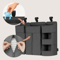 Lionelo, Sidepocket, organizer do łóżeczka, duży, grey