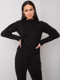 Sweter damski, czarny, Rue Paris